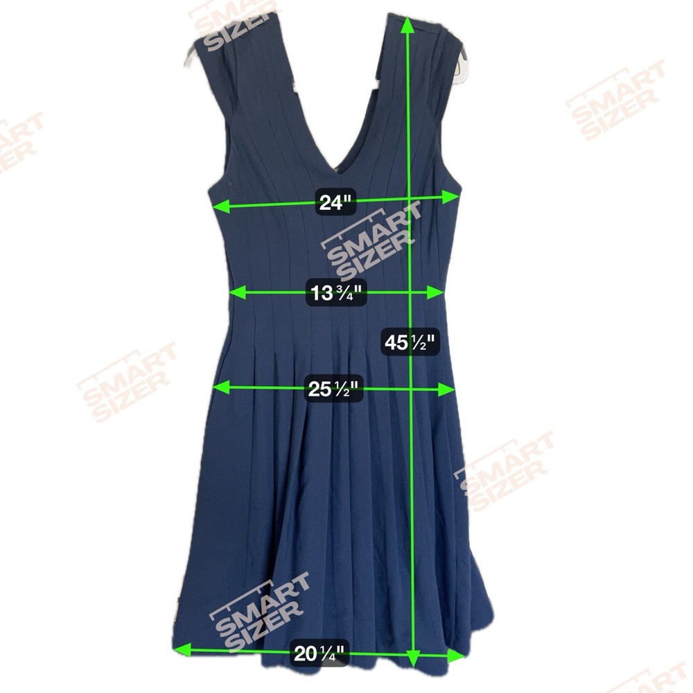 White House Black Market Navy Midi Dress - Picture 9 of 9